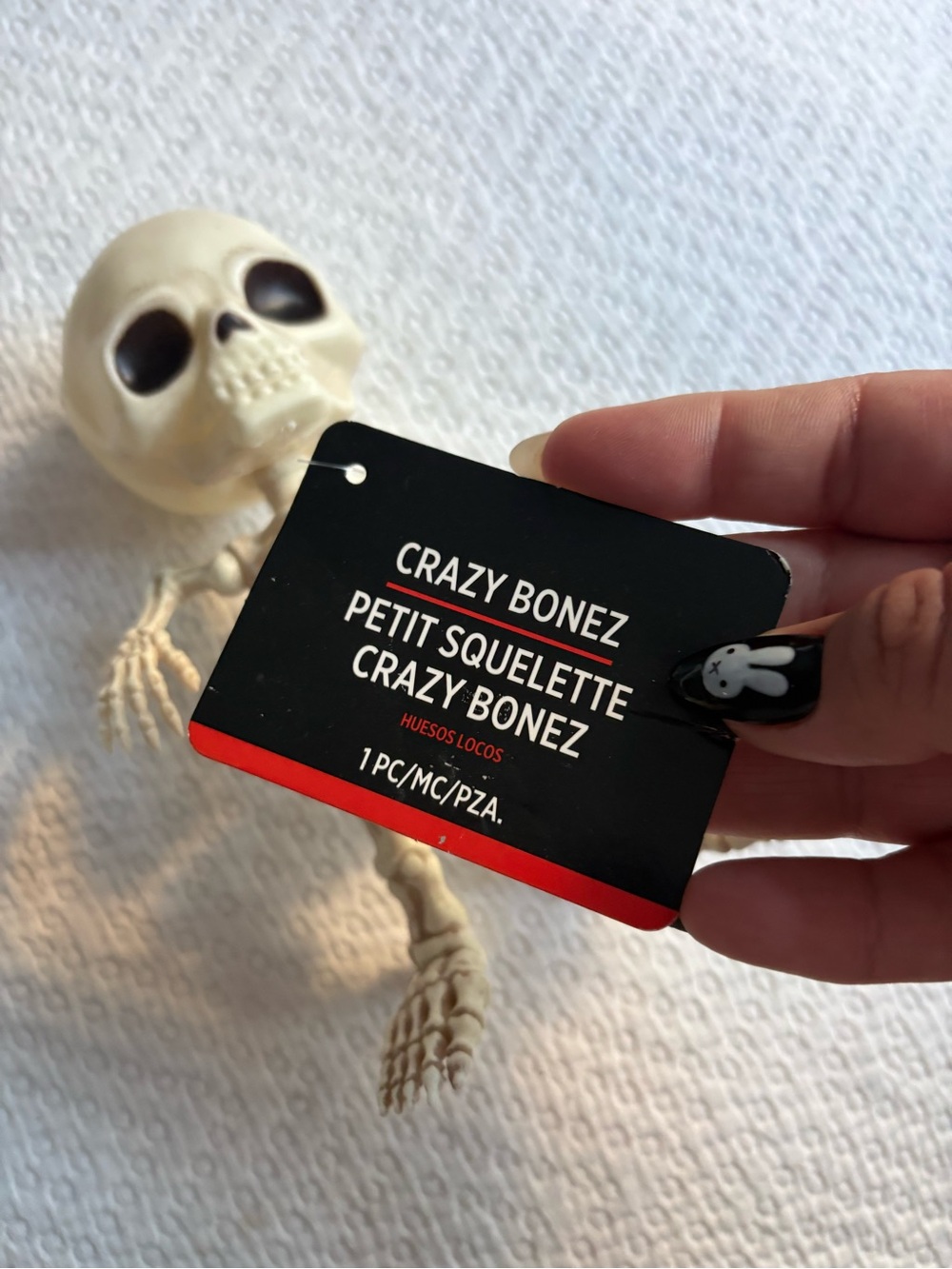 Petite Skeleton - Cream Halloween Decor